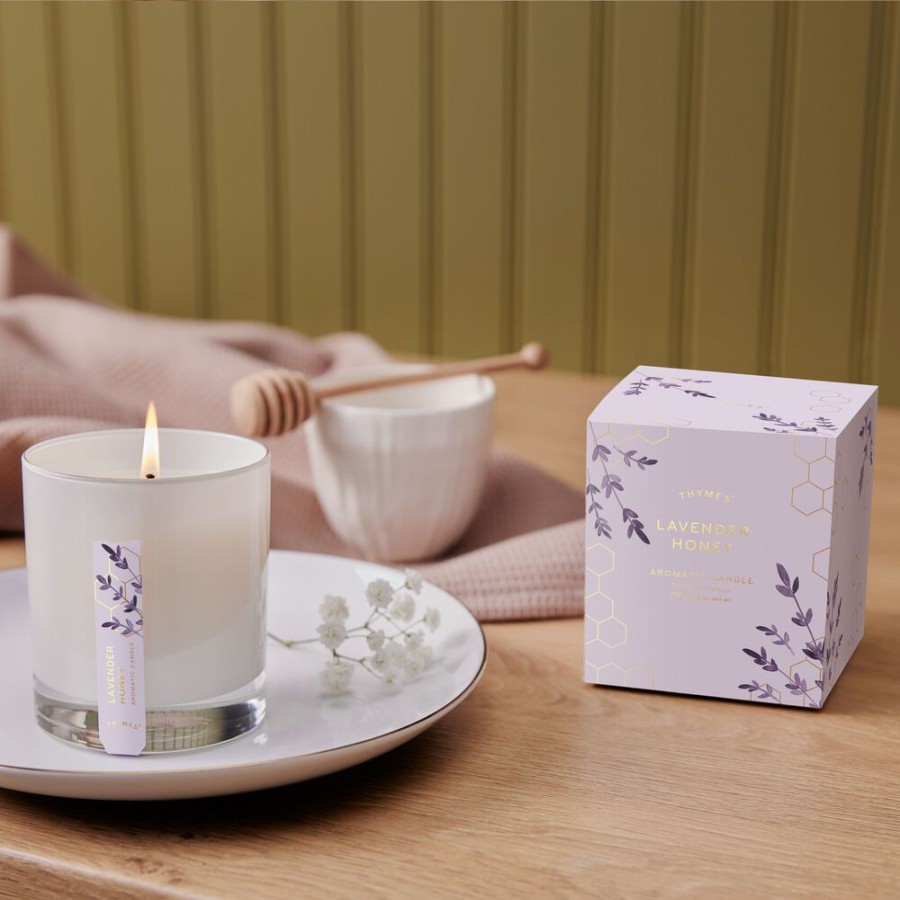 Home Fragrance Thymes | Lavender Honey Poured Candle