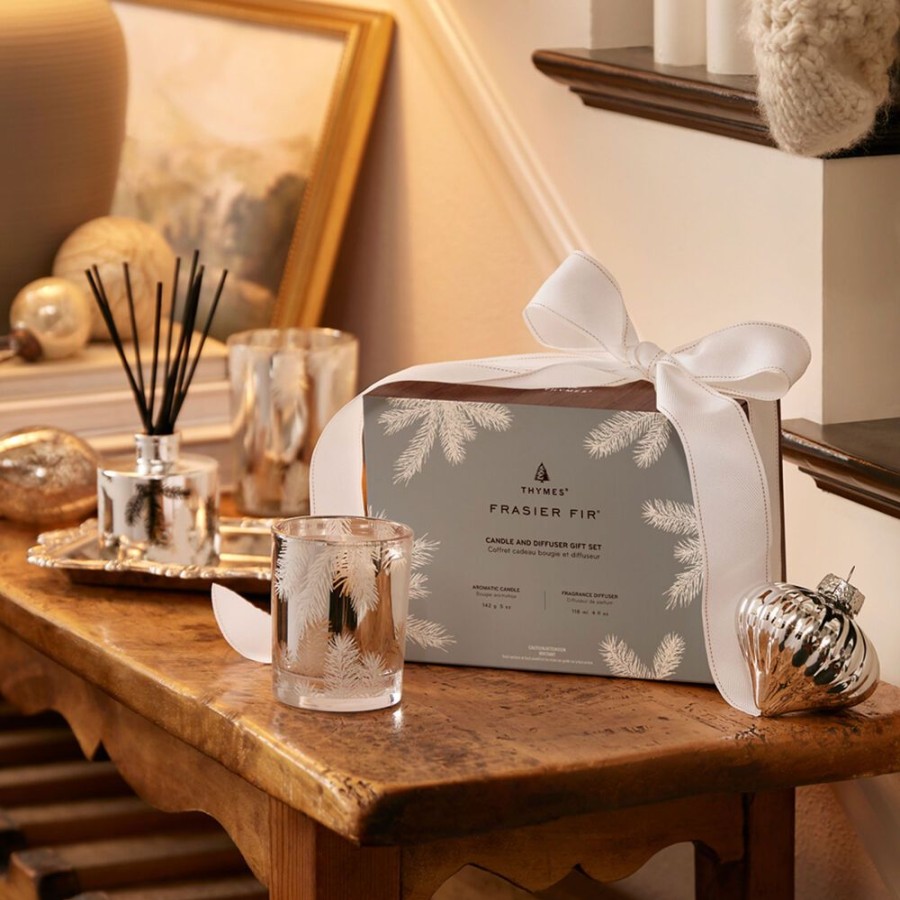 Home Fragrance Thymes | Frasier Fir Candle And Diffuser Gift Set