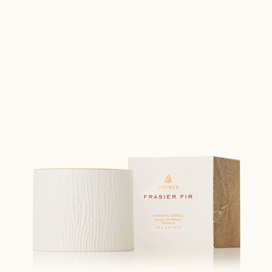 Home Fragrance Thymes | Frasier Fir Ceramic Petite Candle