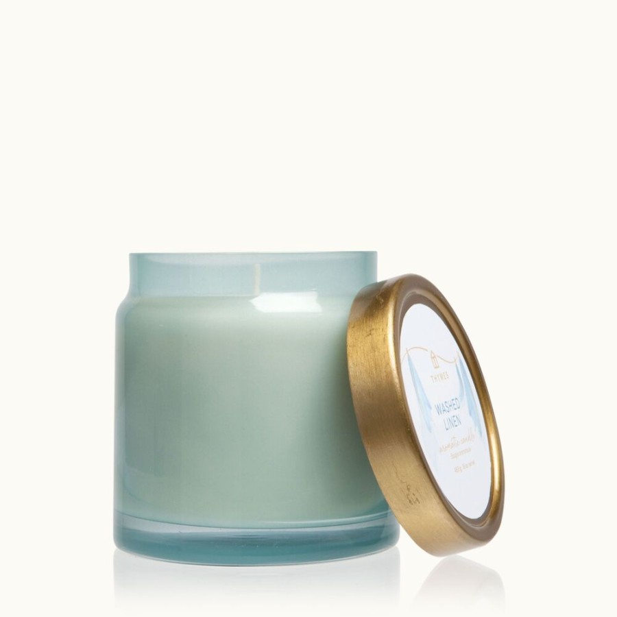 Home Fragrance Thymes | Washed Linen Statement Poured Candle