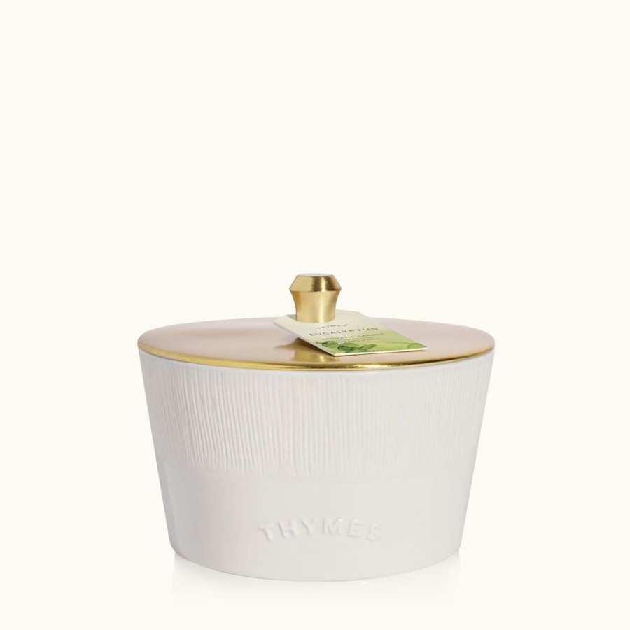 Home Fragrance Thymes | Eucalyptus Statement 3-Wick Candle