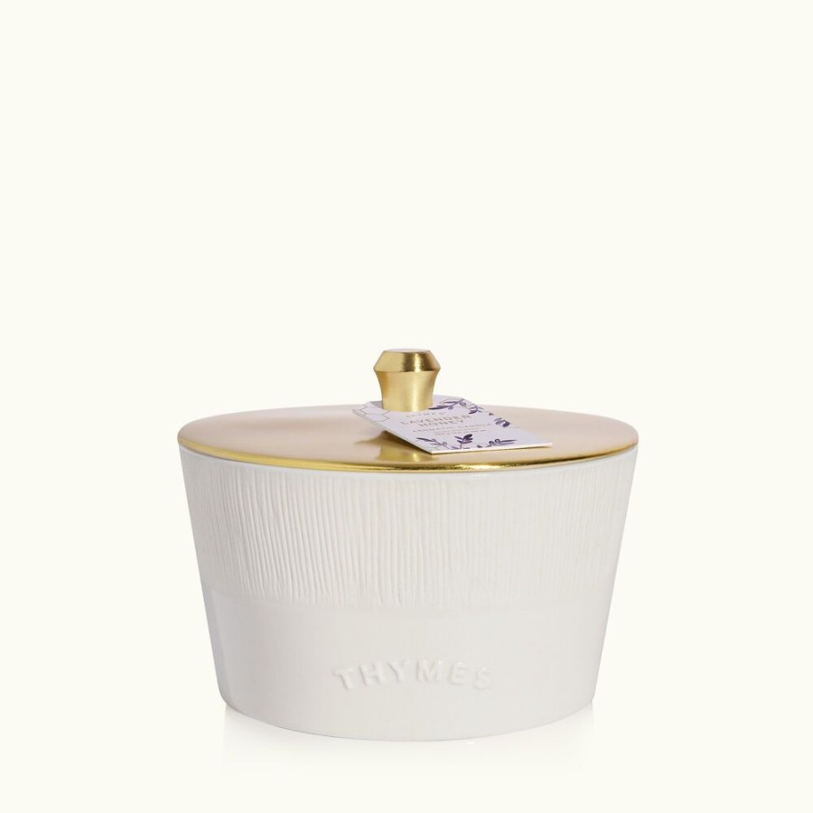 Home Fragrance Thymes | Lavender Honey Statement 3-Wick Candle