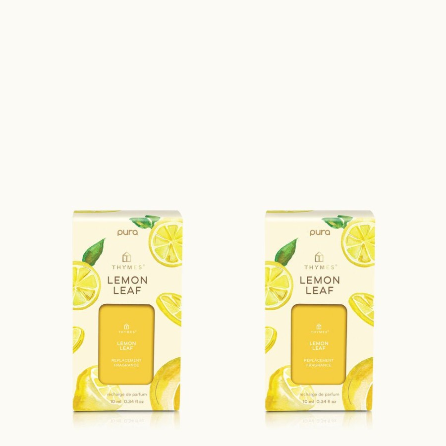 Home Fragrance Thymes | Lemon Leaf Pura Diffuser Refill 2-Pack Bundle