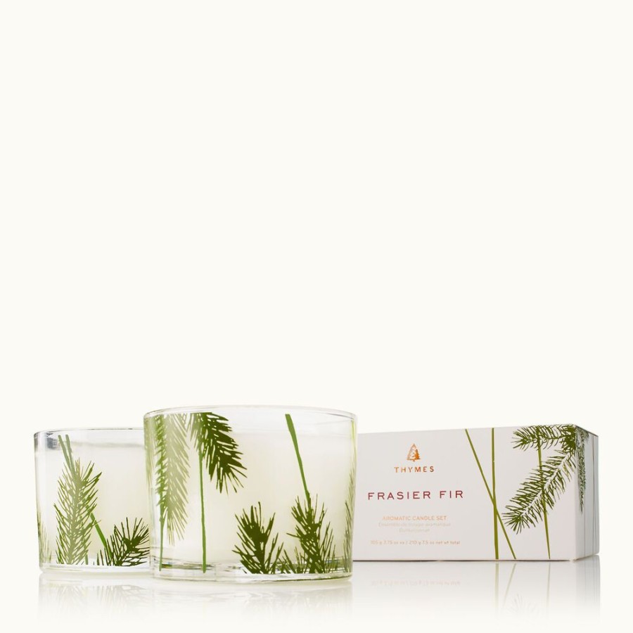 Home Fragrance Thymes | Frasier Fir Pine Needle Candle Set