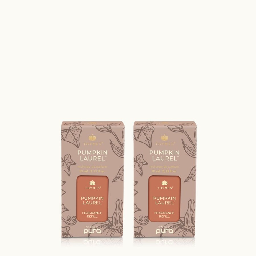 Home Fragrance Thymes | Pumpkin Laurel Pura Diffuser Refill 2-Pack Bundle