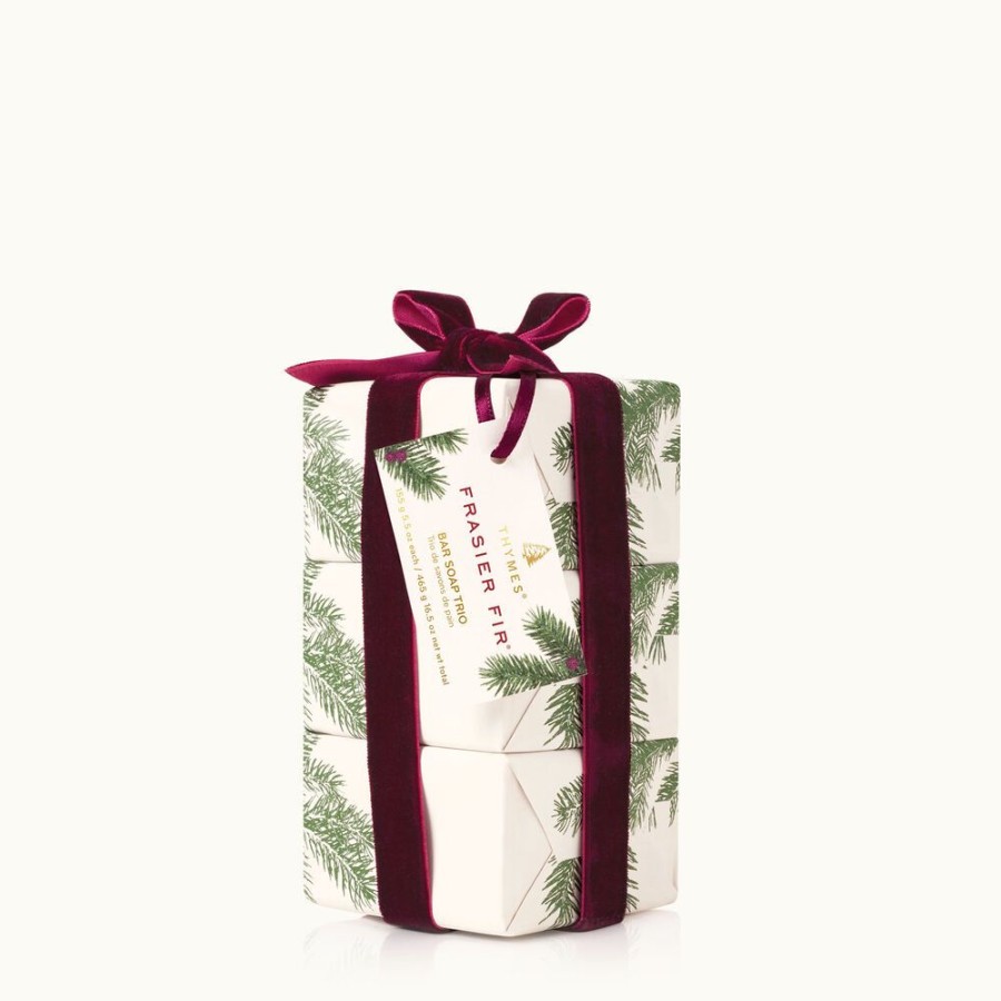 Bath And Body Thymes | Frasier Fir Novelty Bar Soap Trio