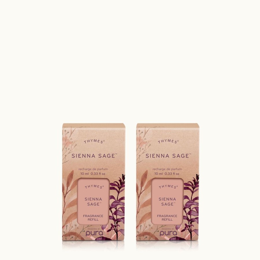 Home Fragrance Thymes | Sienna Sage Pura Diffuser Refill 2-Pack Bundle