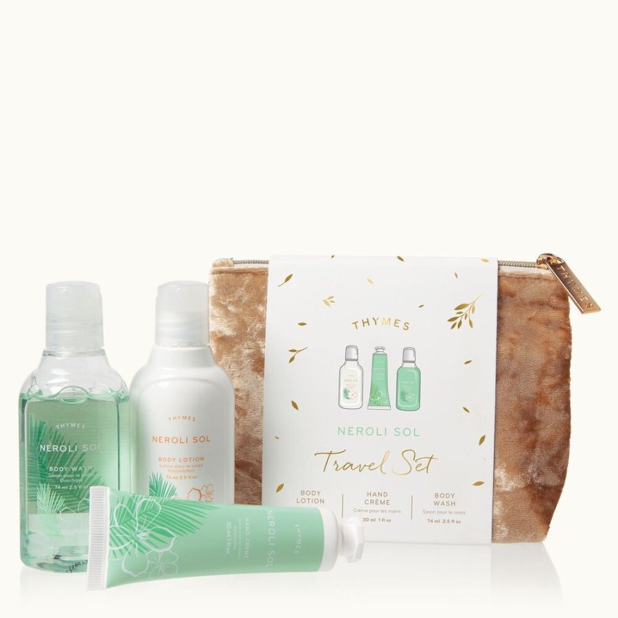 Bath And Body Thymes | Neroli Sol Travel Set With Beauty Bag