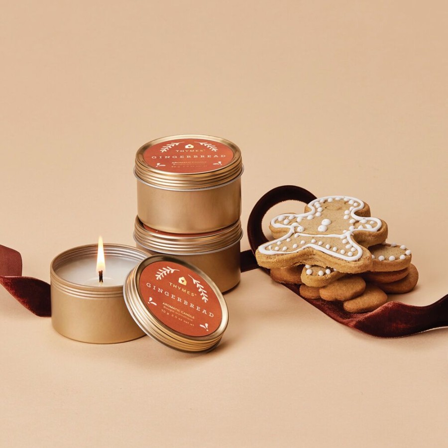 Home Fragrance Thymes | Gingerbread Travel Tin