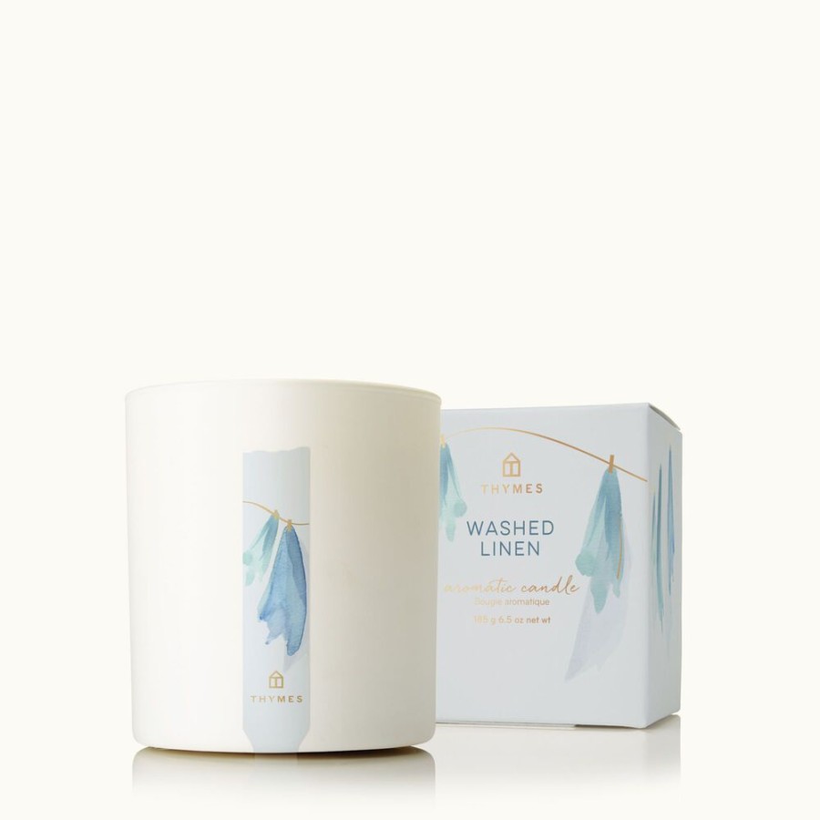 Home Fragrance Thymes | Washed Linen Poured Candle