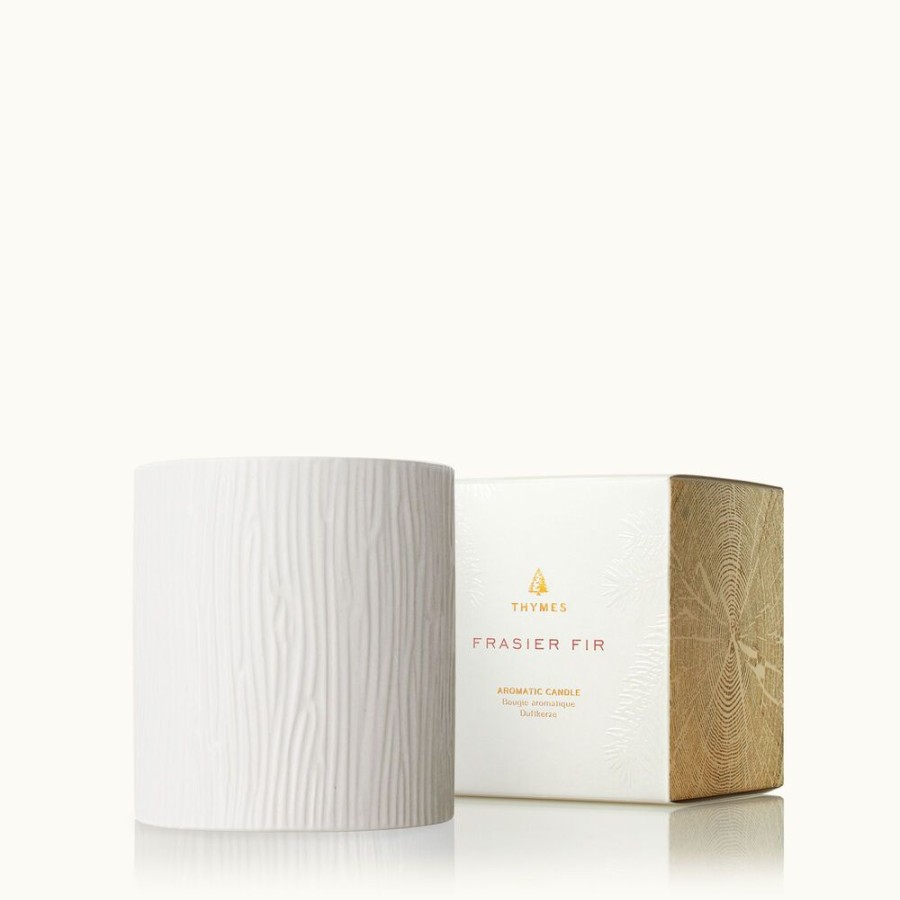 Home Fragrance Thymes | Frasier Fir Ceramic Medium Candle