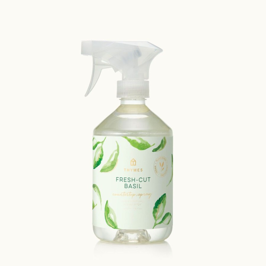 Home Care Thymes | Fresh-Cut Basil Countertop Spray