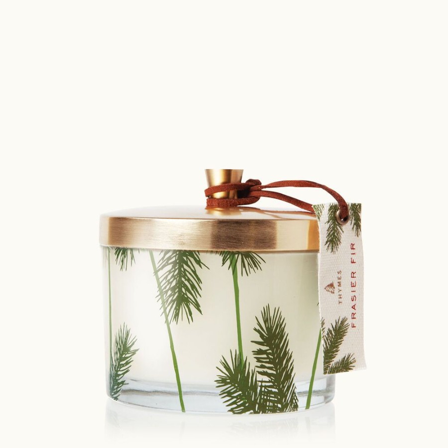 Home Fragrance Thymes | Frasier Fir Pine Needle 3-Wick Candle