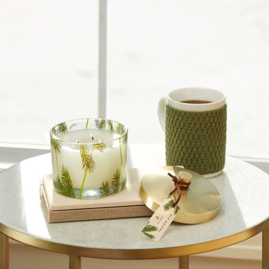 Home Fragrance Thymes | Frasier Fir Pine Needle 3-Wick Candle