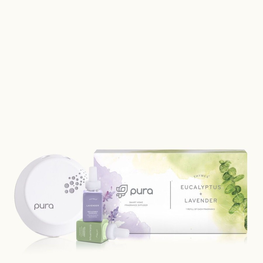 Home Fragrance Thymes | Lavender & Eucalyptus Pura Smart Home Diffuser Kit