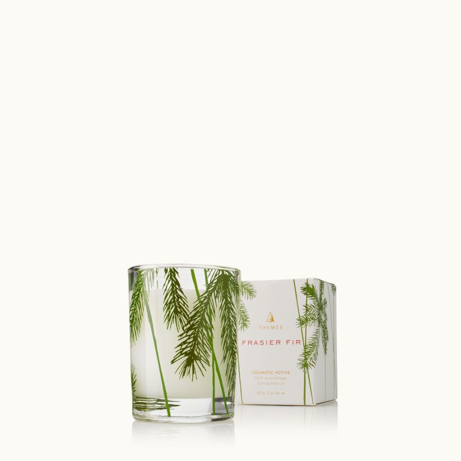 Home Fragrance Thymes | Frasier Fir Pine Needle Votive Candle