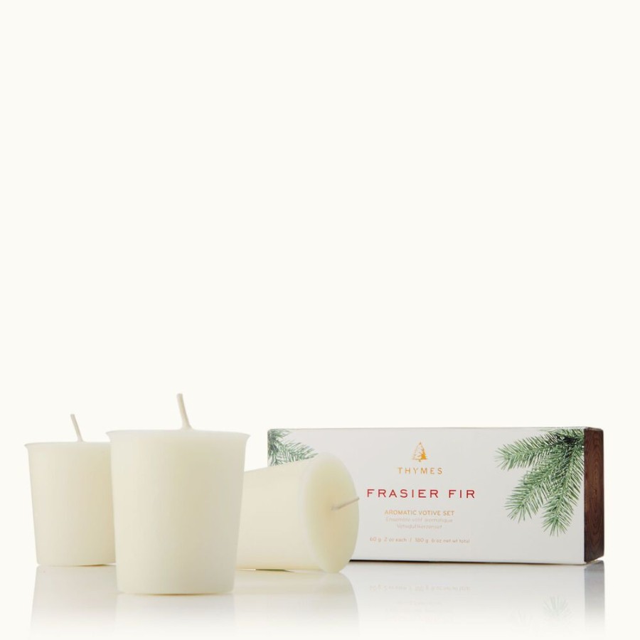 Home Fragrance Thymes | Frasier Fir Votive Candle Set