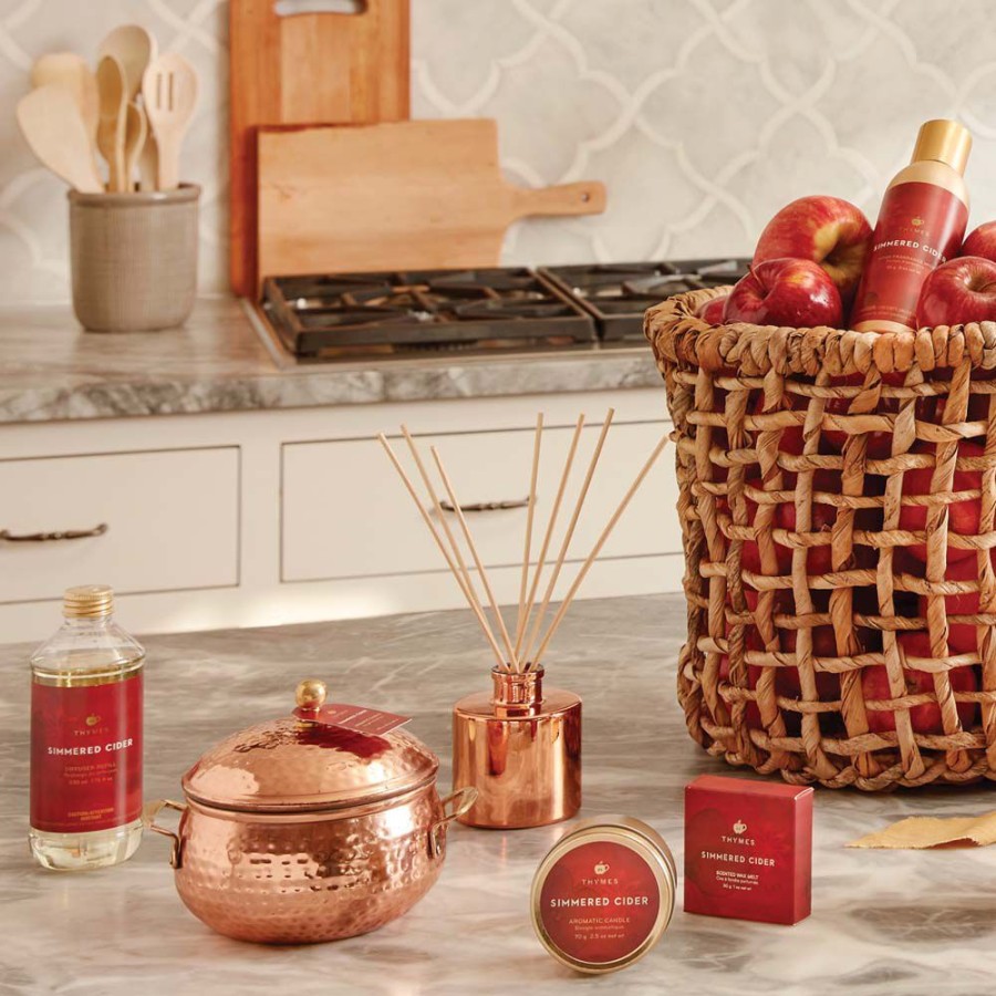 Home Fragrance Thymes | Simmered Cider Travel Tin Candle